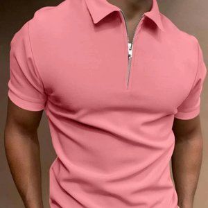 Pink Mens Polo Shirt